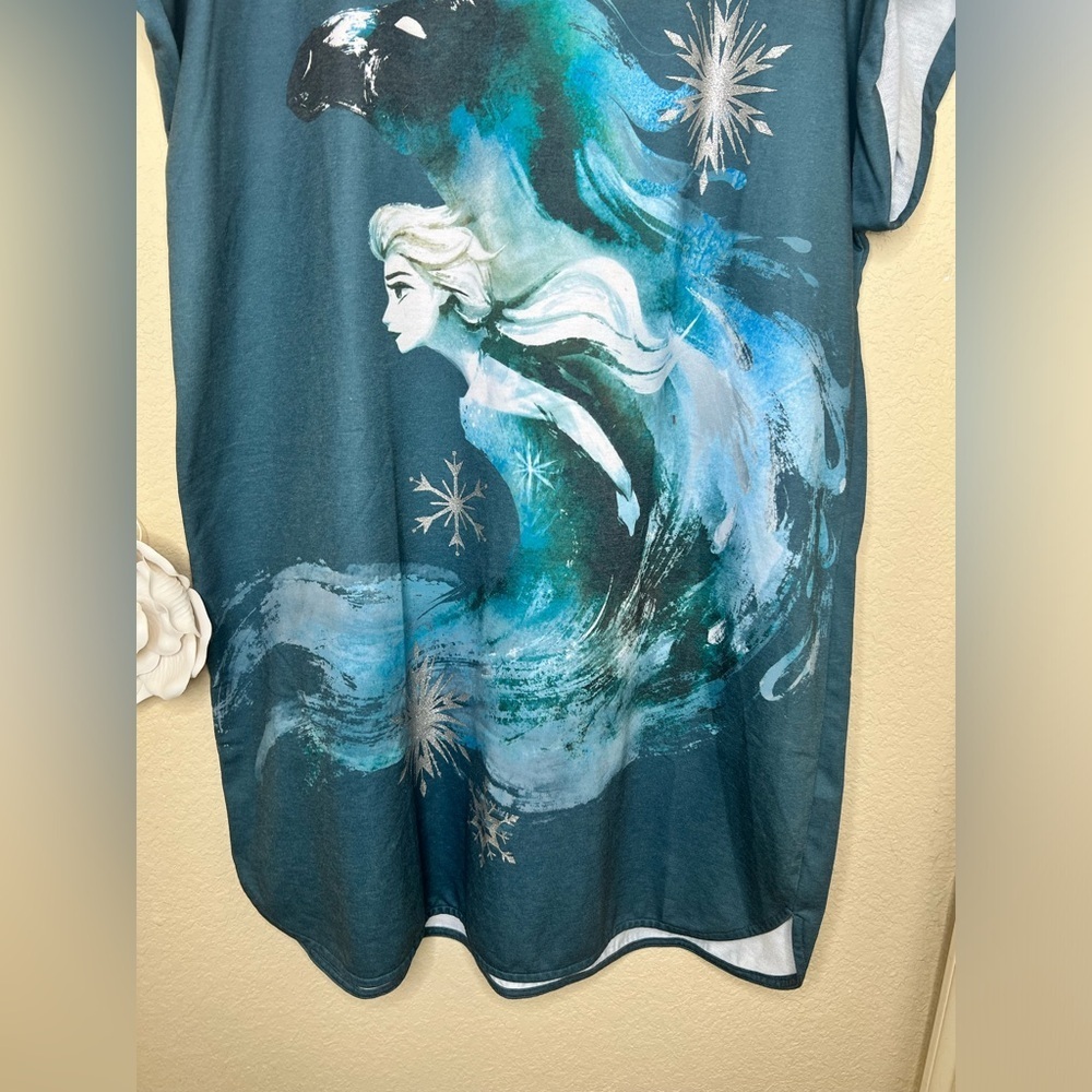 NTM: Disney Greenish Blue Frozen 2 Elsa & The Nokk Nightgown Size XL/2XL - Picture 4 of 13
